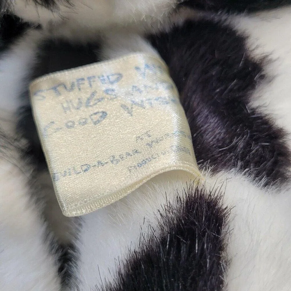 Build A Bear Plush Holstein Cow Black White Spotted 1997 Farm‎ Animal Bell FFA